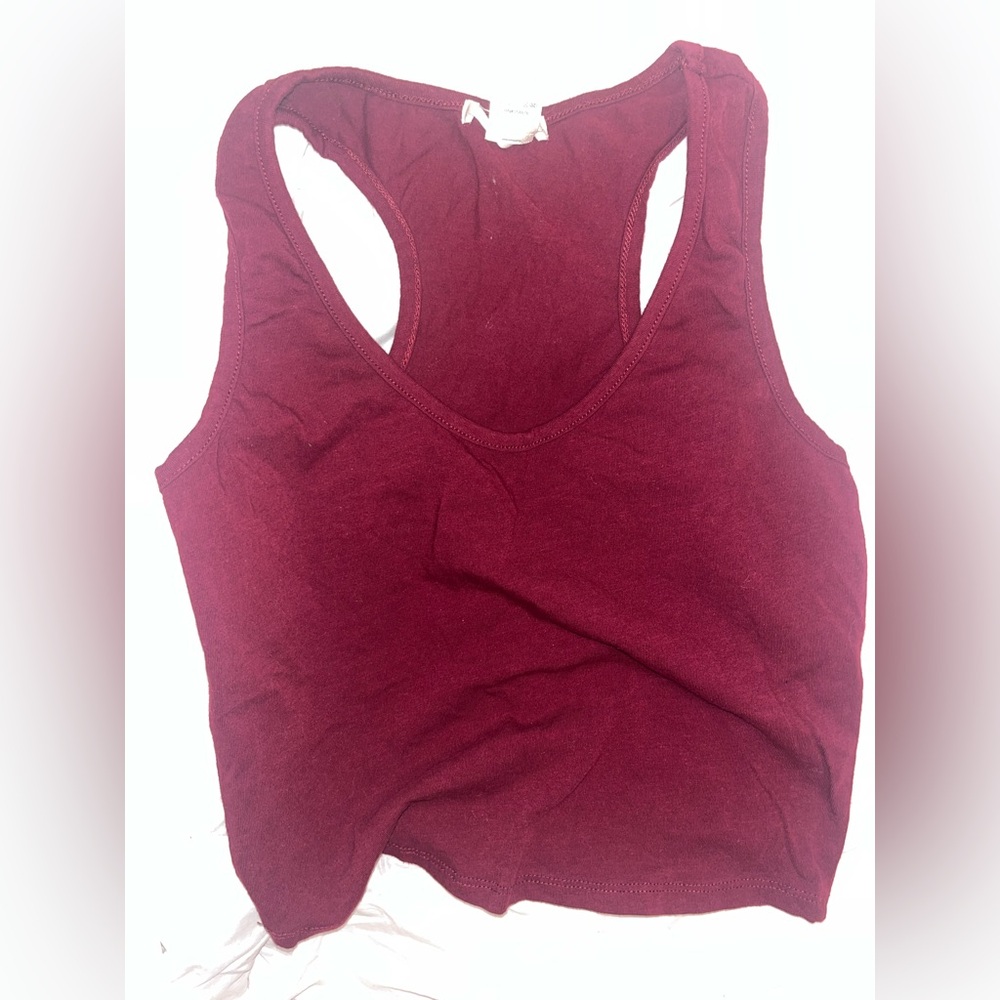 Bozzolo Maroon Tank Top